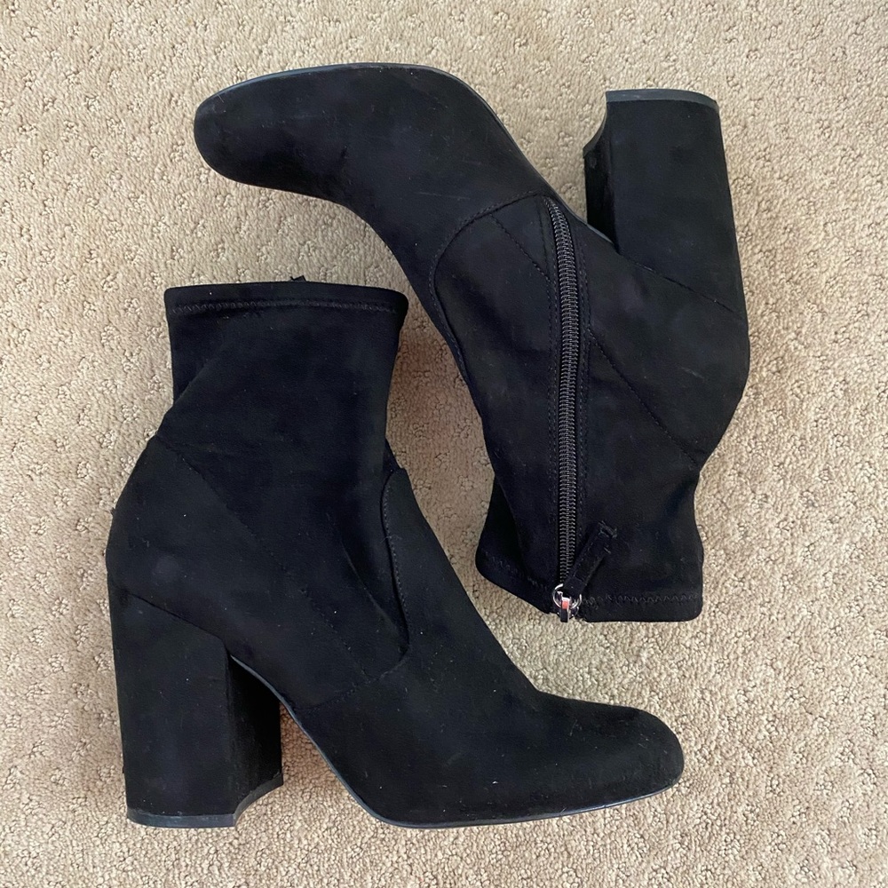 Black Steve Madden booties